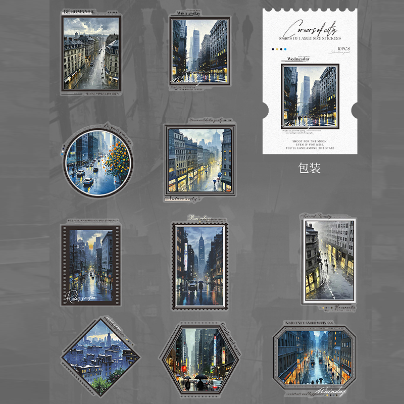 #02031 City Corner Sticker
