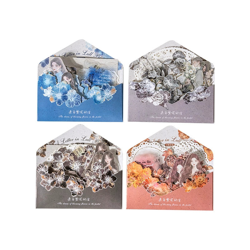 #20049 Girls Flower Letter Pattern Series Sticker