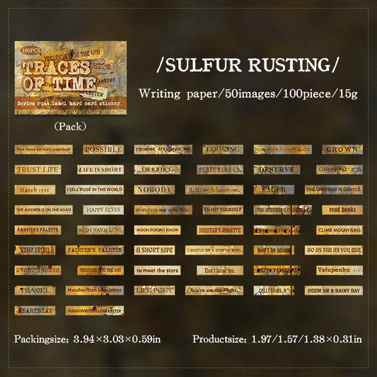 #02081 Trace of Time Series Sticker