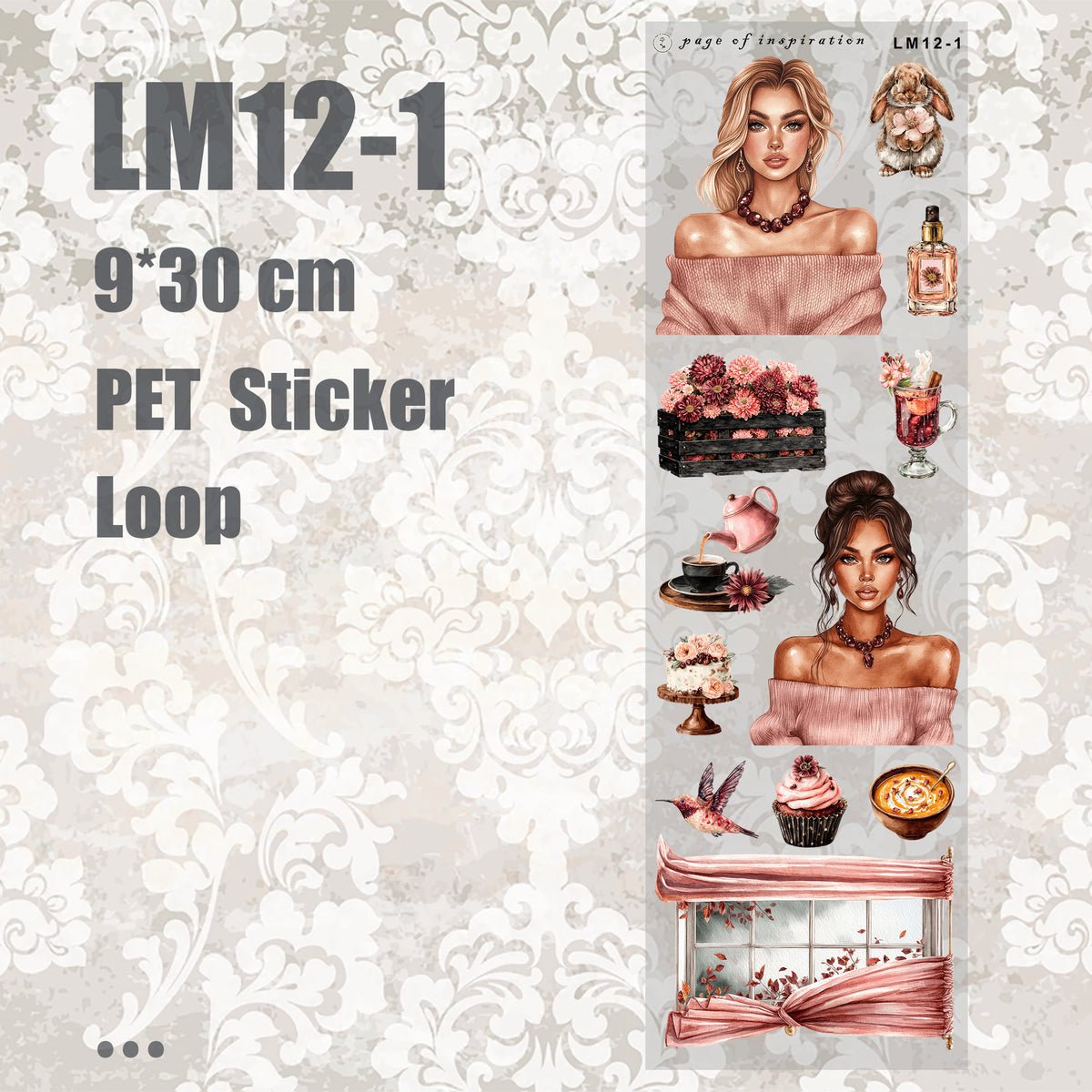 #LM12-1 M PET Sticker Loop