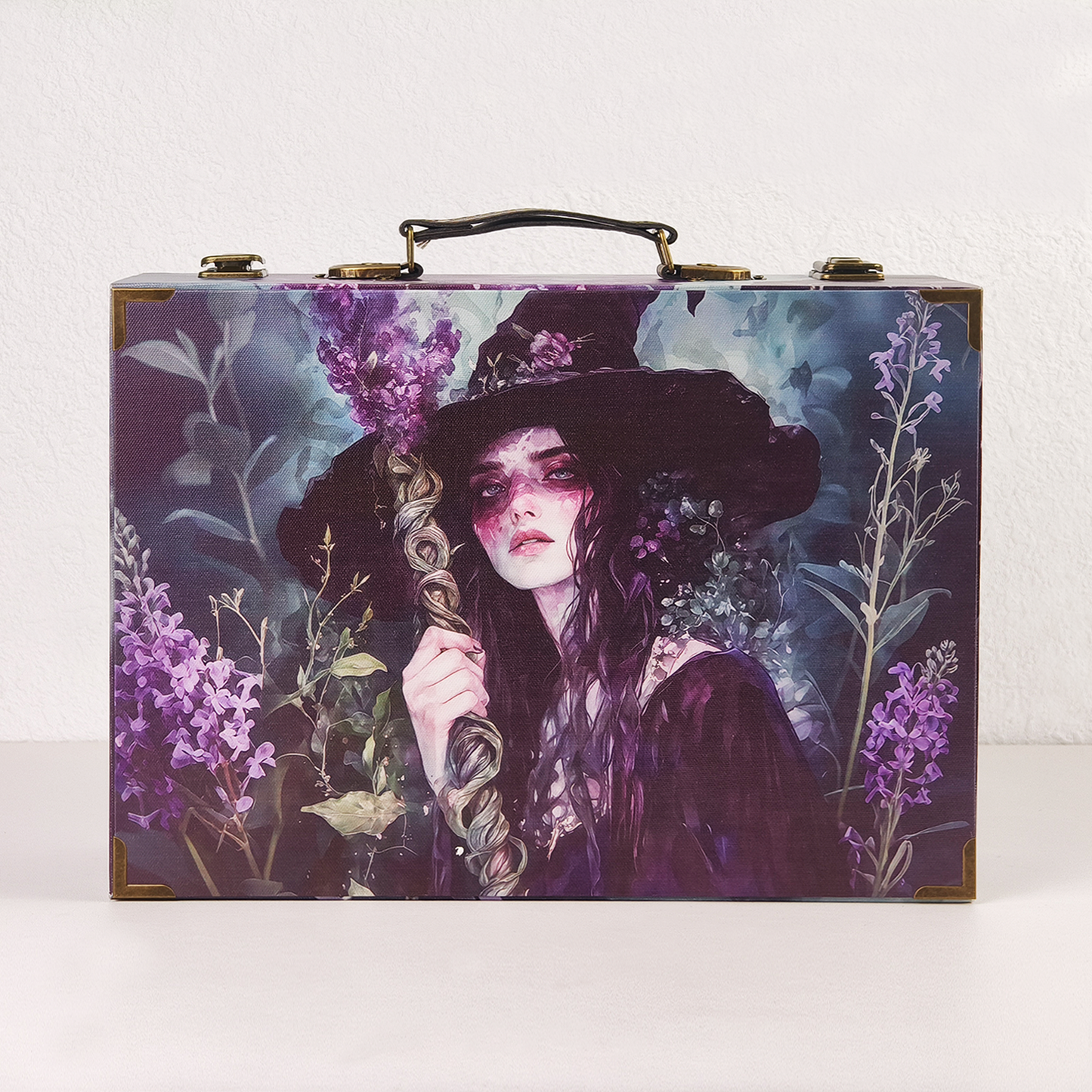 #01319 Customized Pattern Wooden Suitcase