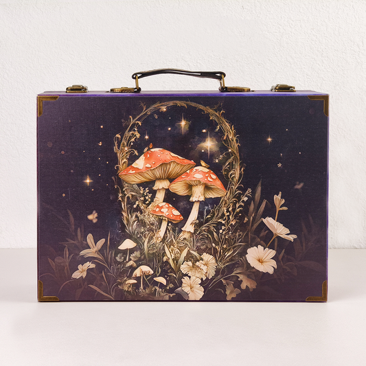 #01320 Customized Pattern Wooden Suitcase