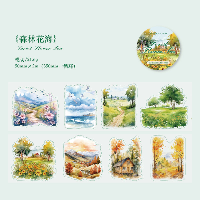 #03106 Romantic Life Series Precut Tape
