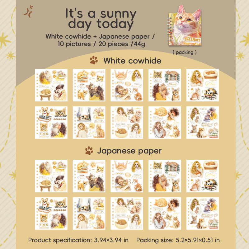 #02855 Pet Diary Series Sticker Book