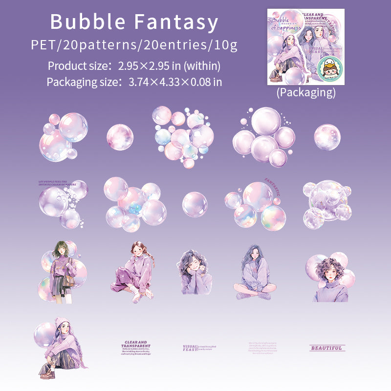 #02038 Happy Bubble Sticker