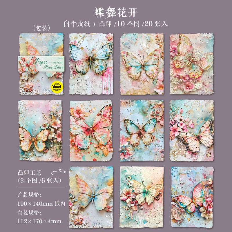 #02772 Embossed Flower Paper Series Paper