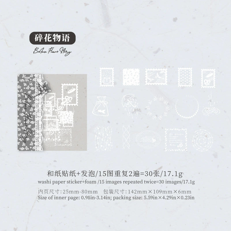 #02830 Embossed Tag Series Sticker