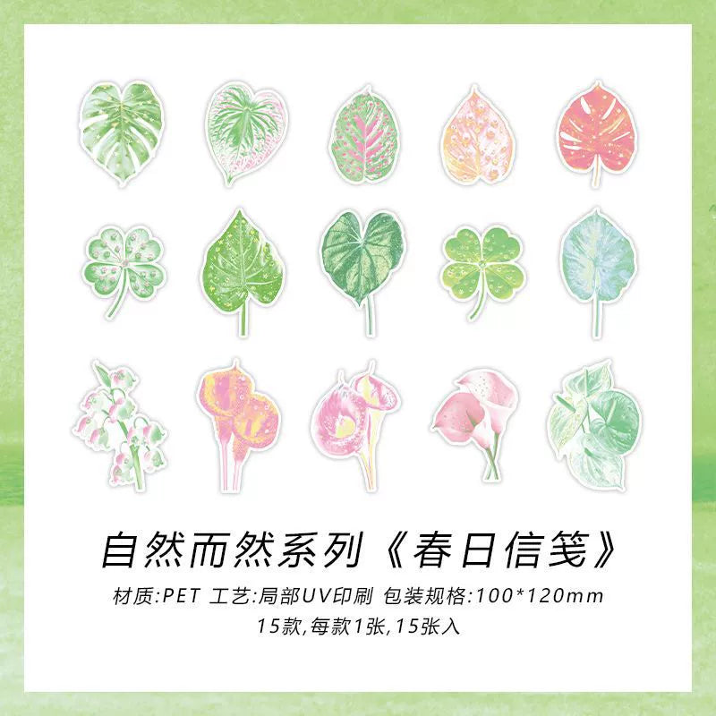 #02800 Spring Nature stuffs Series Sticker