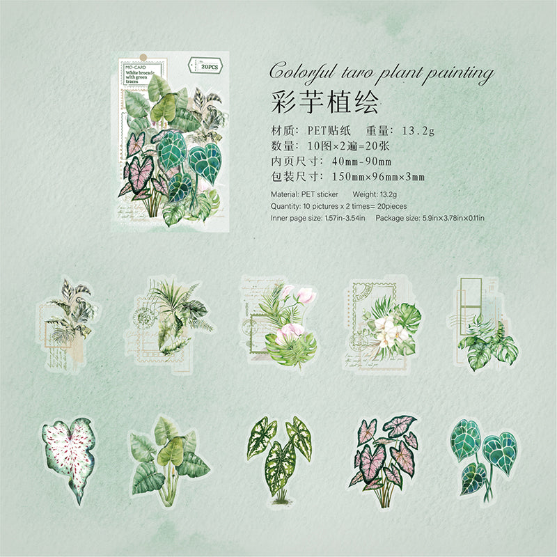 #02198 Washi Plants Series Sticker