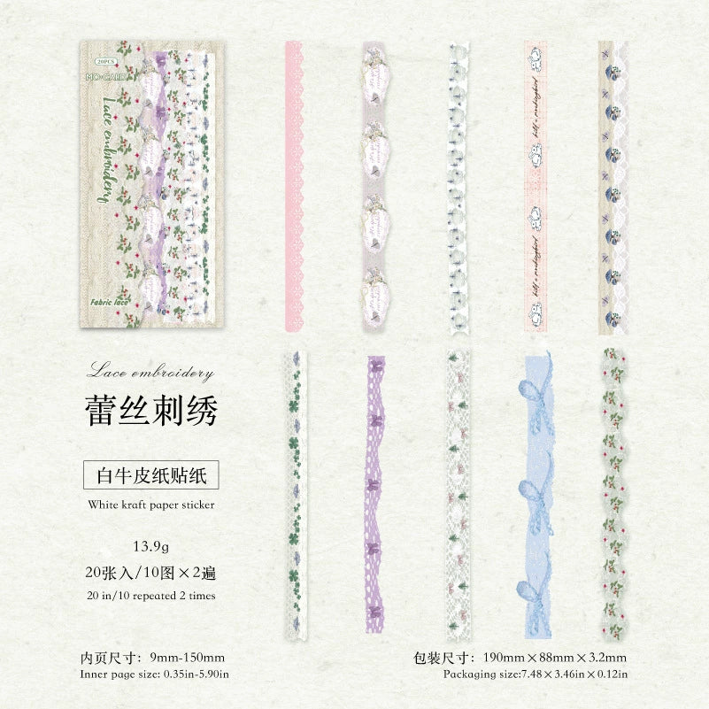 #02783 Cloth Edge Series Sticker