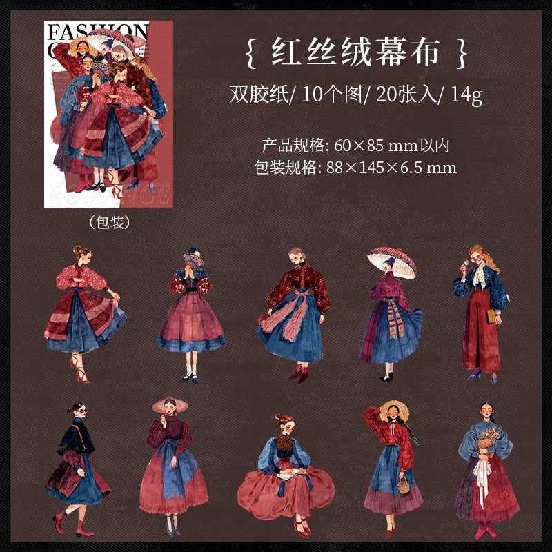 #02920 Vintage Fashion Series Sticker