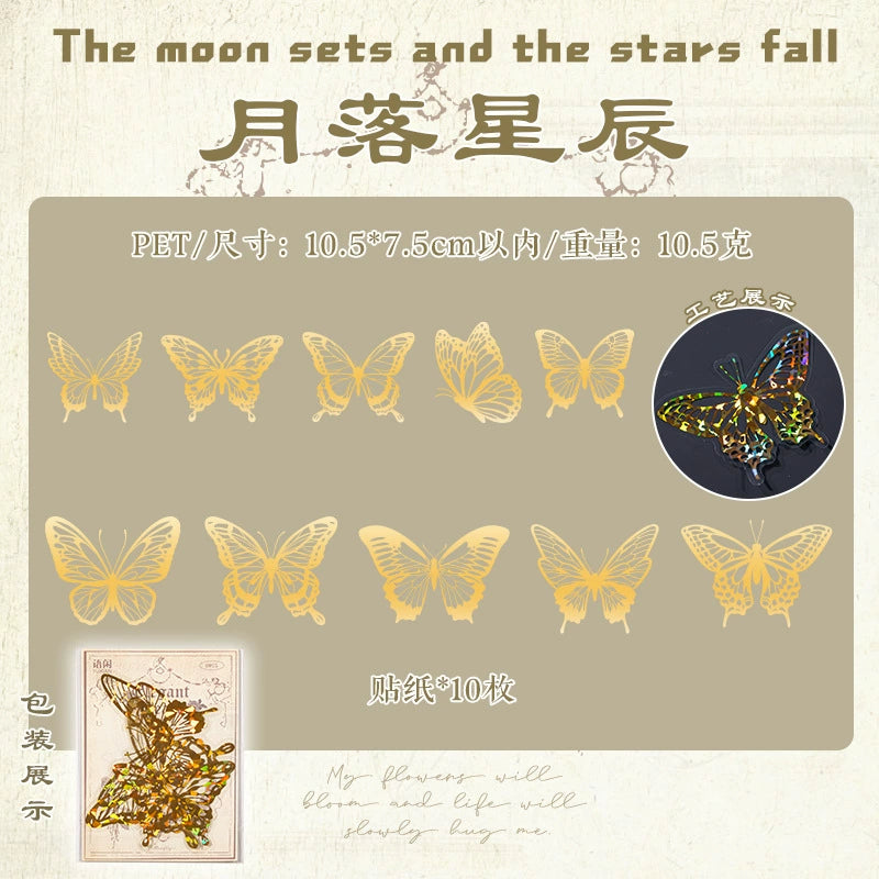 #02849 Shinny Butterfly Series Sticker