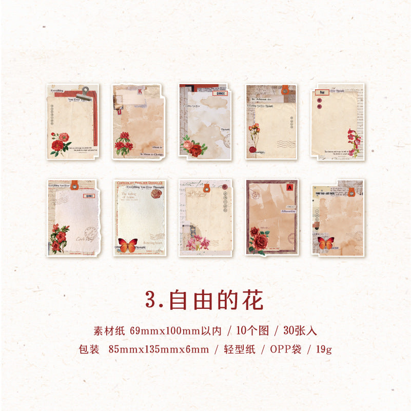 #02776 Flower Note Series Sticker