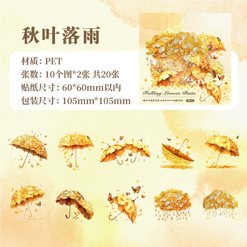 #02685 Flower Umberlla Series Sticker