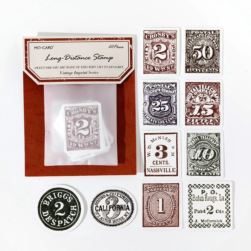 #02747 Vintage Stamp Series Sticker