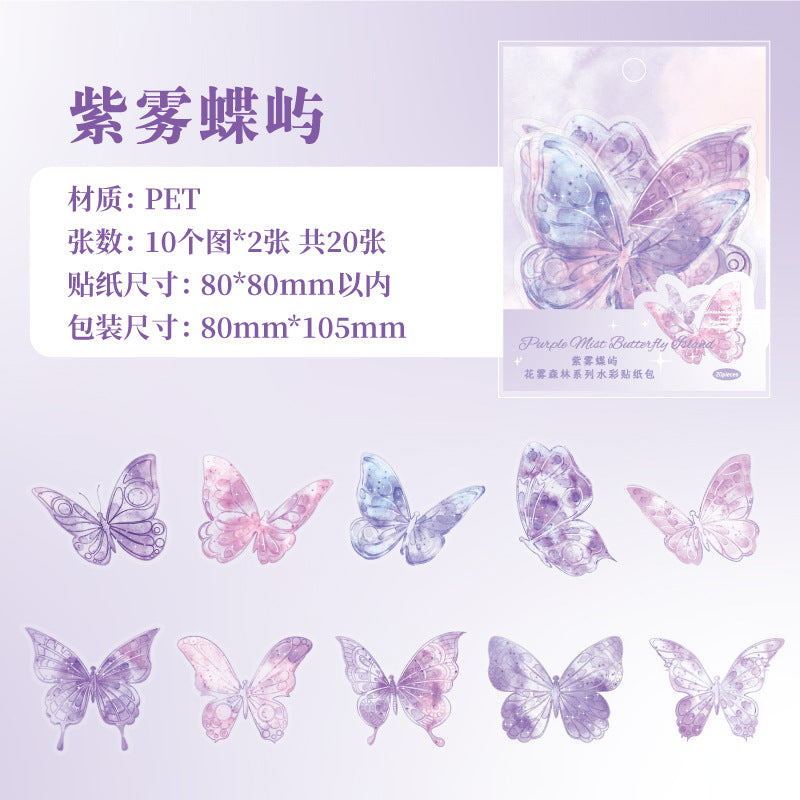 #02380 Mist Forest Series Sticker