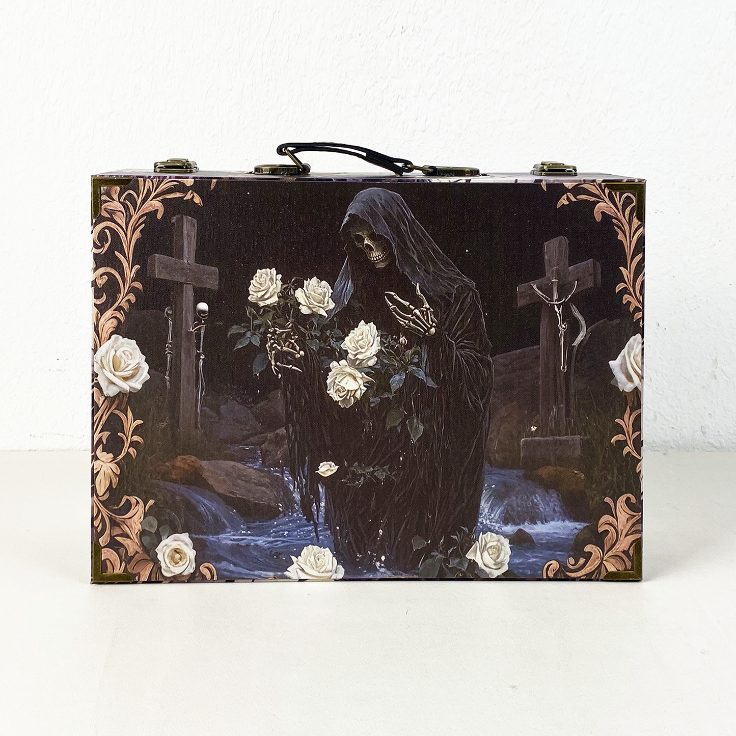 #01167 Customized Pattern Wooden Suitcase