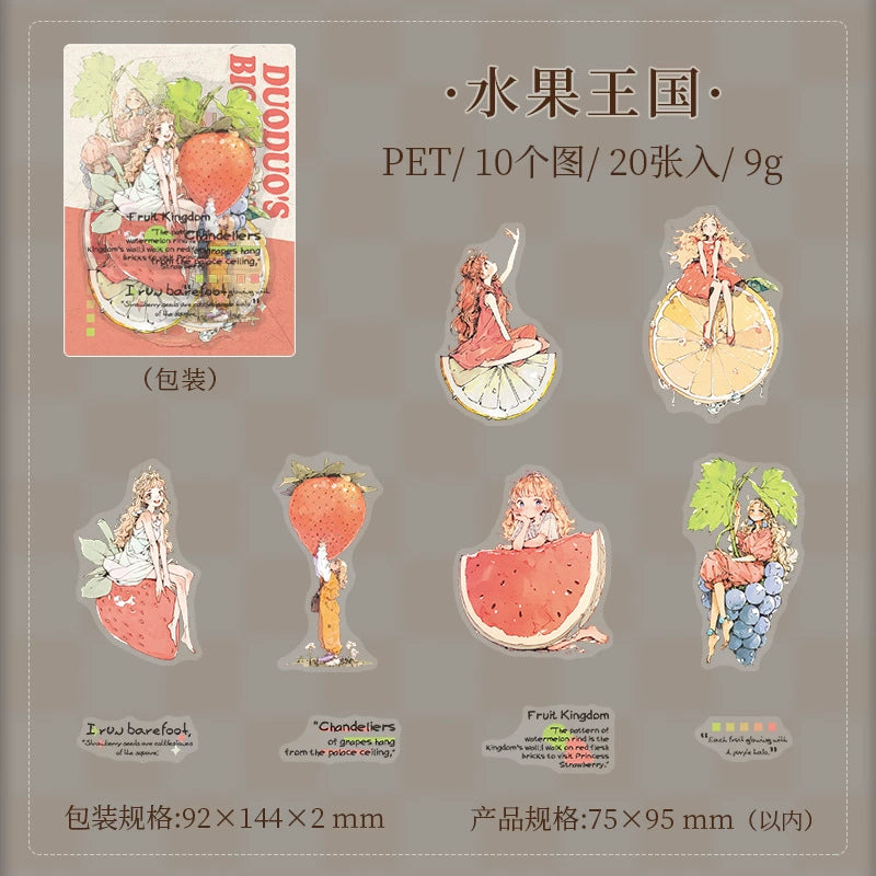 #02817 Girl and Dog Series Sticker