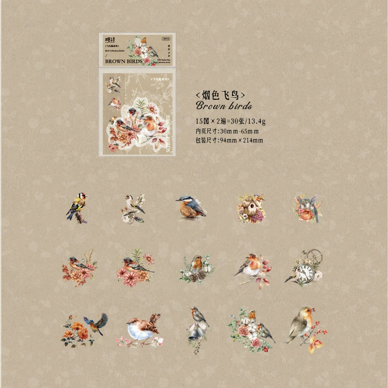 #02753 Bird Collection Series Sticker