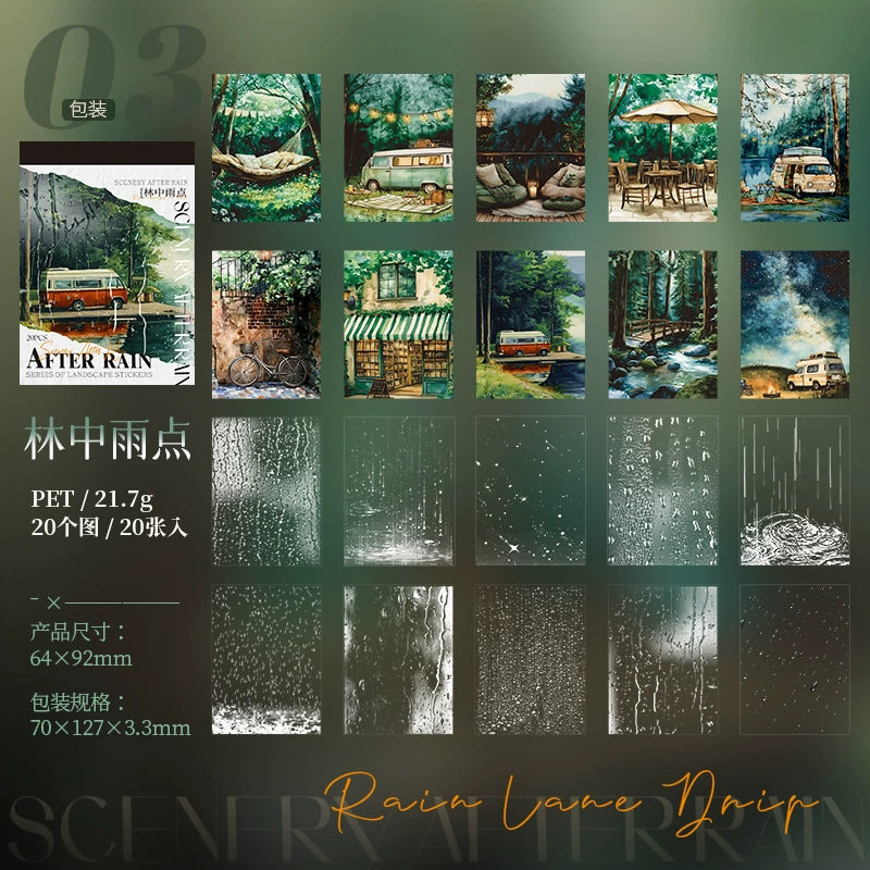 #02762 After Rain Series Sticker
