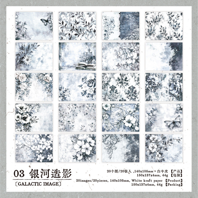 #02757 Vintage Flower Series Paper