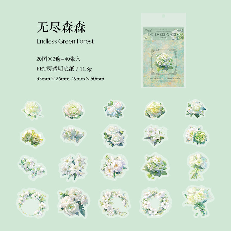 #02585 Fantasy Flower Series Sticker