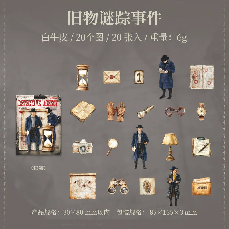#02919 Charlie Detective Series Sticker