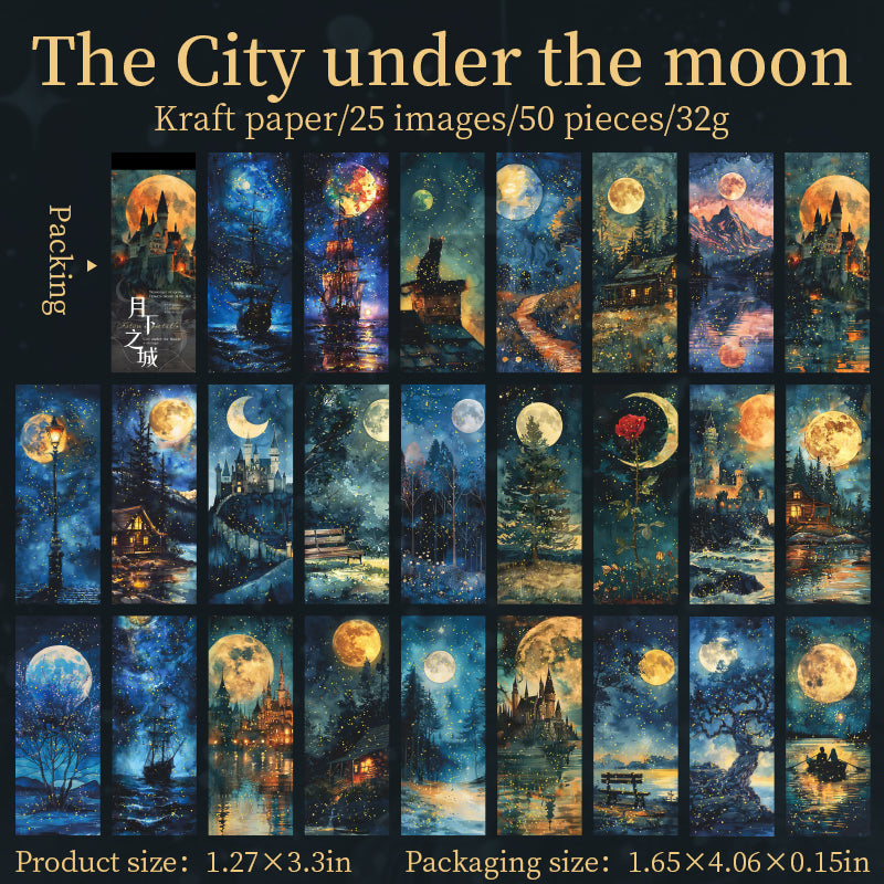 #02590 Mystery Starry Moon Series Sticker