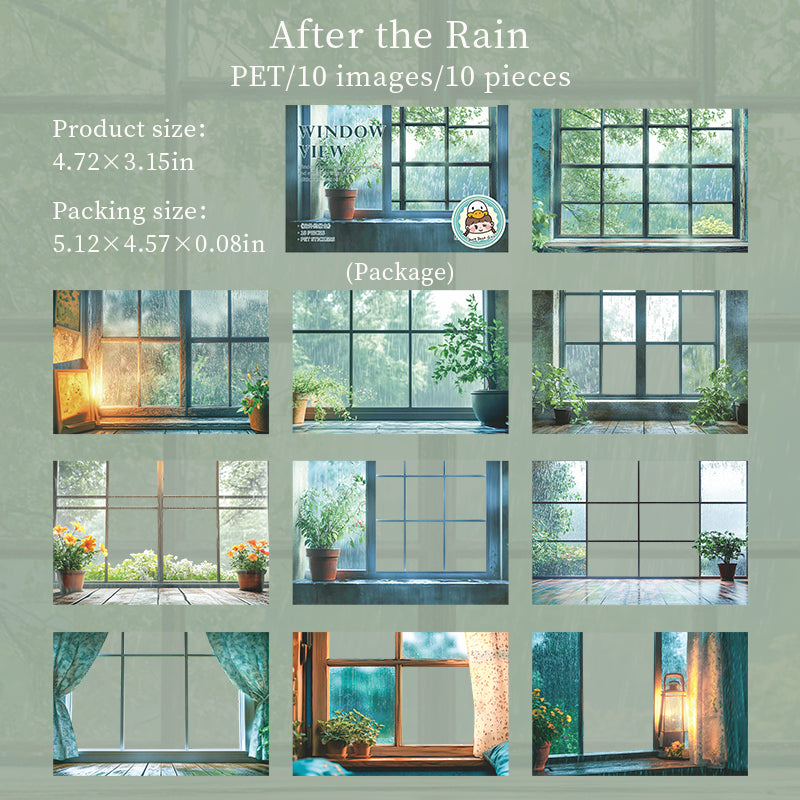 #02628 Beatutiful Window Scenery Series Sticker