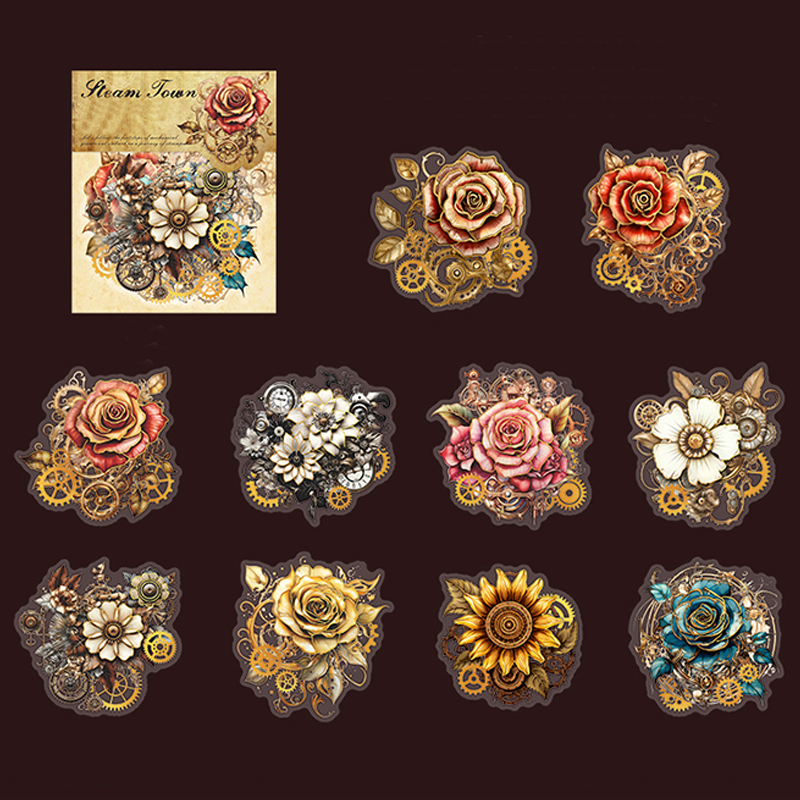 #02004 Steam Town Sticker