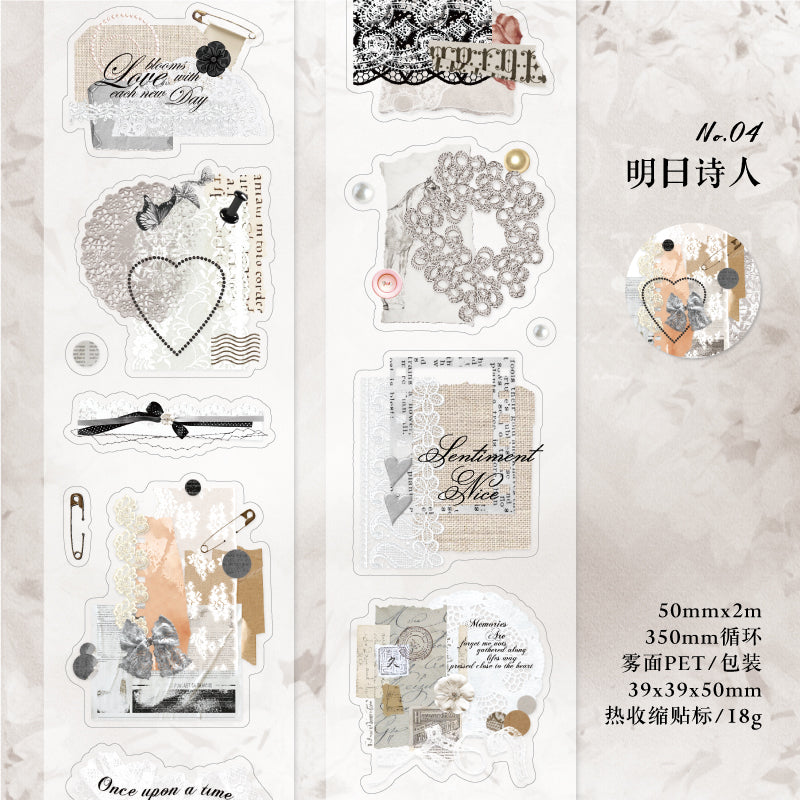 #03008 Romantic Letter Series Tape