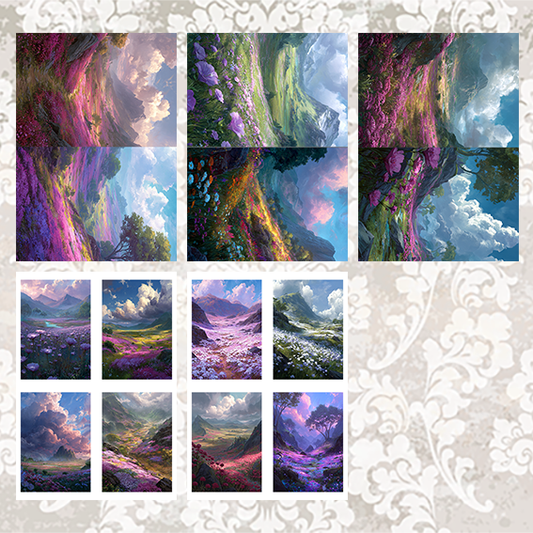 #5A41 POI Print A5 Cardstock Paper Set 10 Pcs