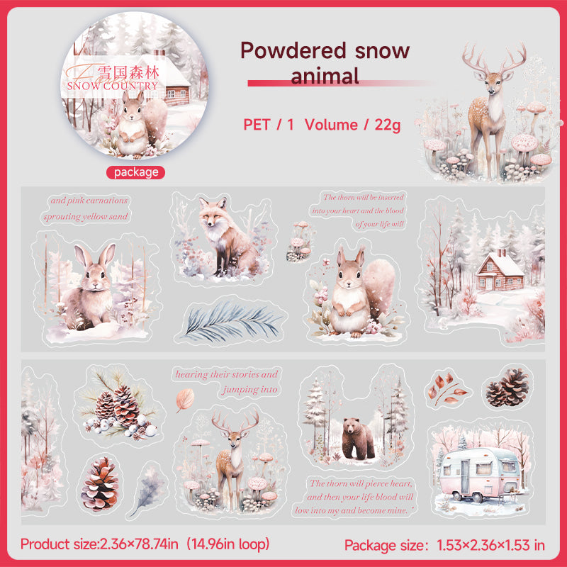#03071 Snow Forest and Animal Series Tape