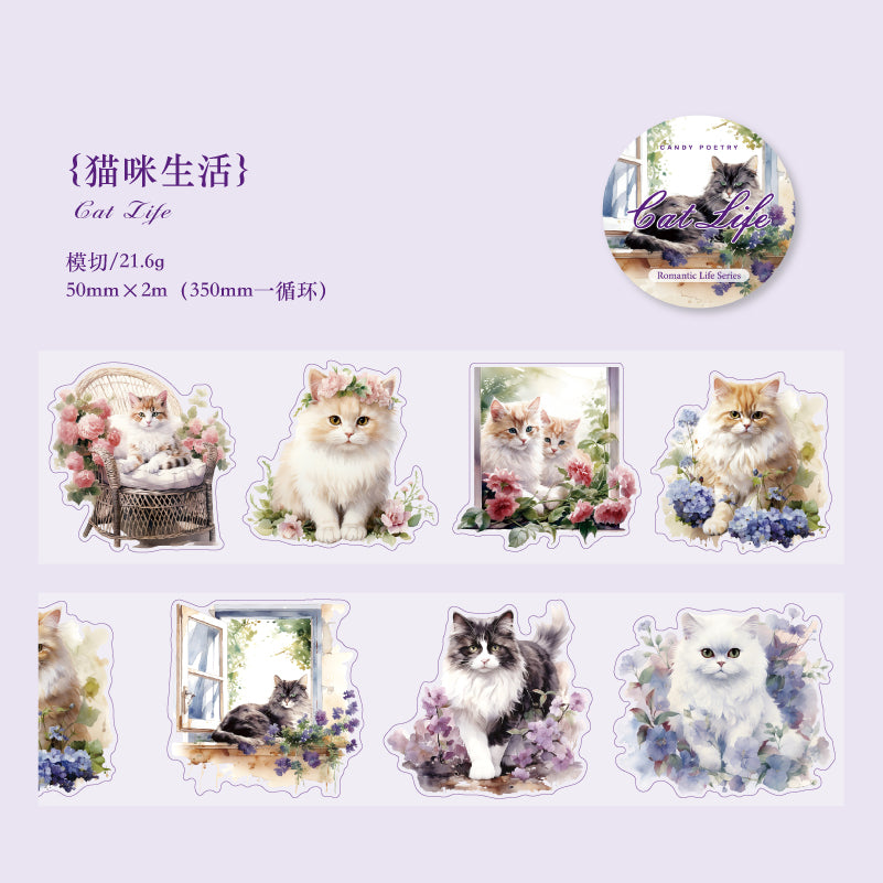 #03106 Romantic Life Series Precut Tape