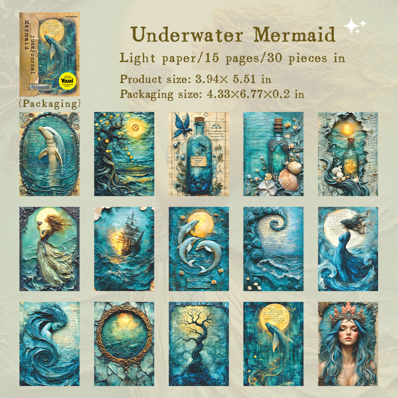 #02424 Mermaid Material Series Material Paper