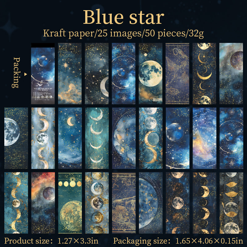 #02590 Mystery Starry Moon Series Sticker