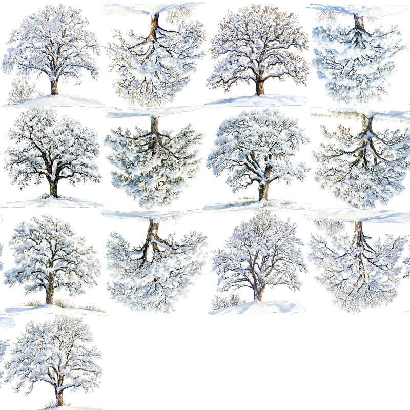 #03260 Customized PET Tape Winter Tree