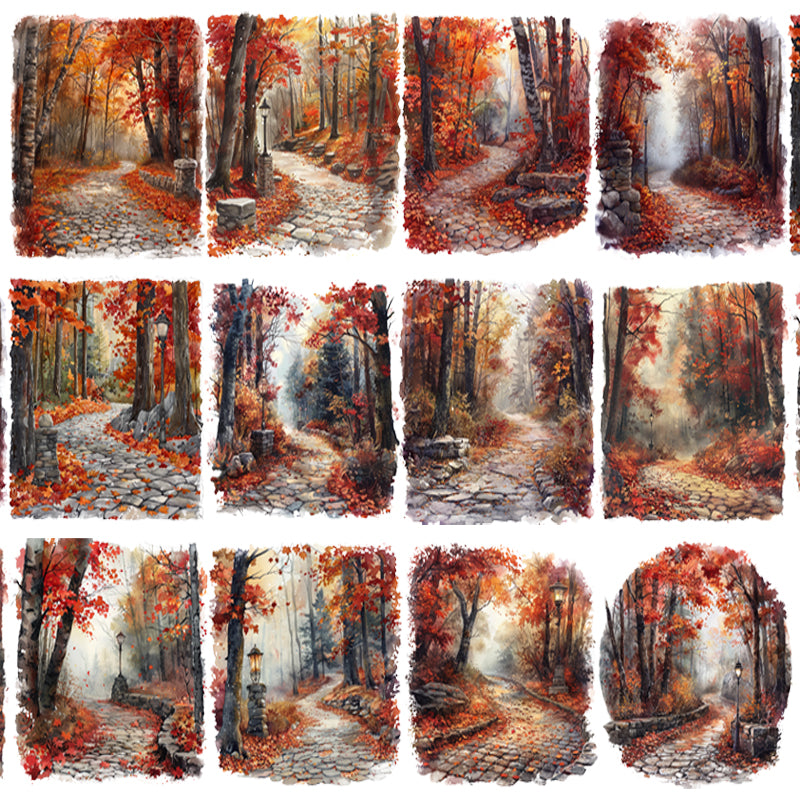 #M34 Customized PET Tape Autumn Path