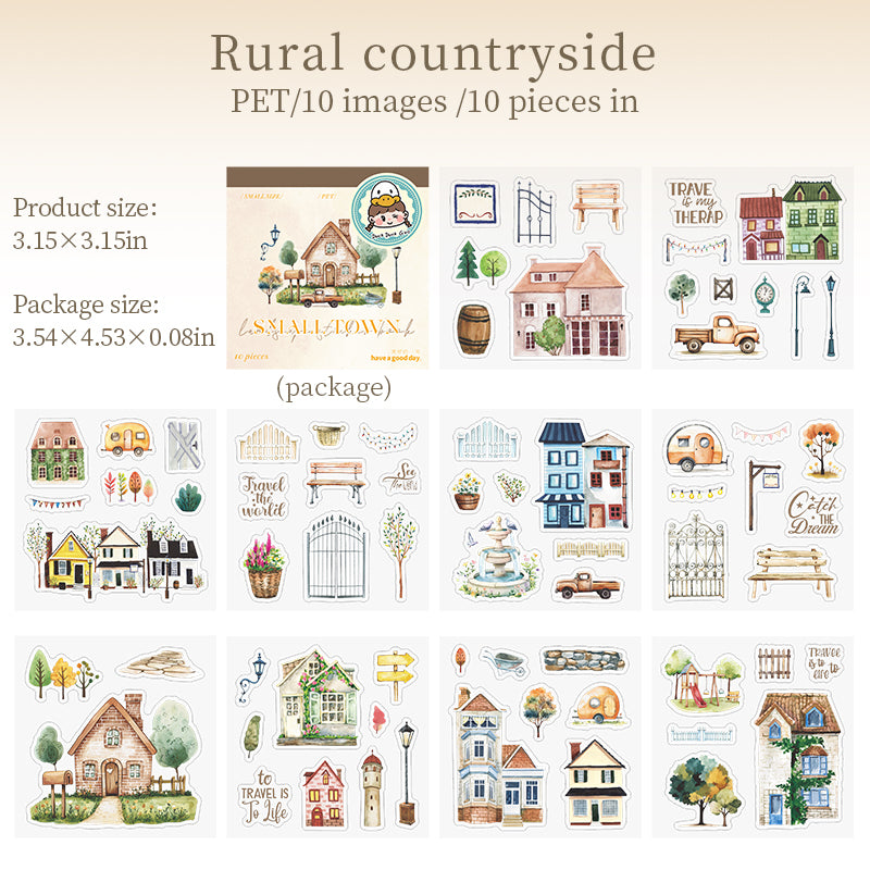 #02617 Village Town Series Sticker