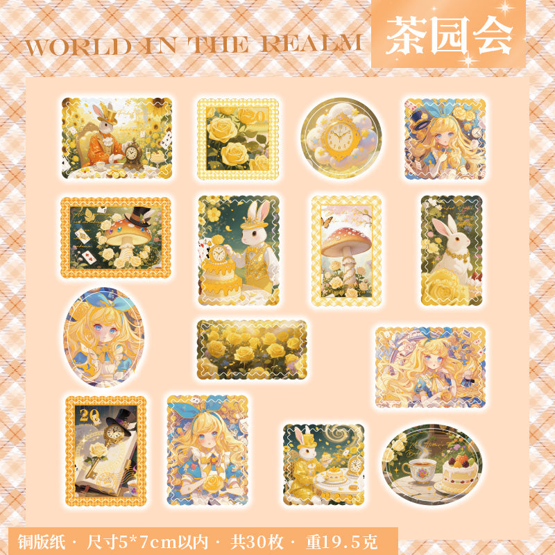 #02601 Alice Story Stamp Series Sticker