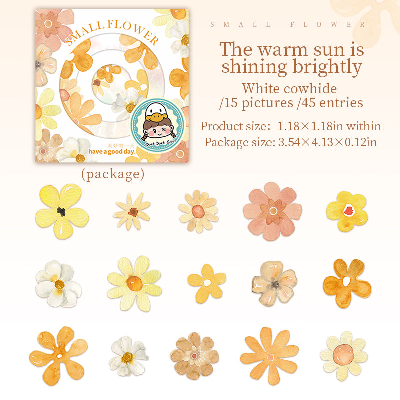 #02054 Colorful Flower Sticker