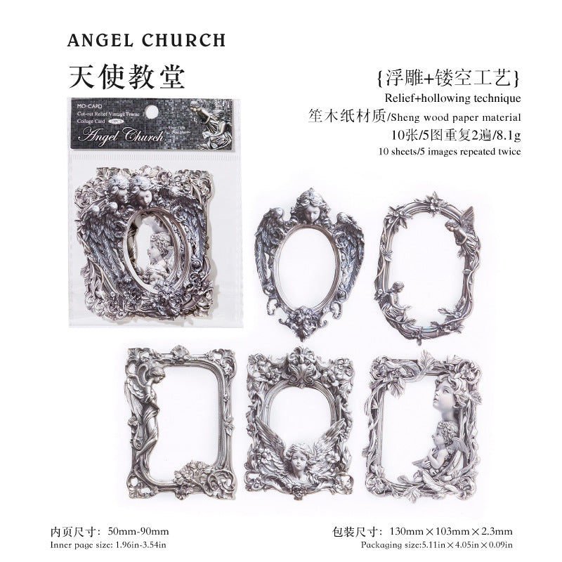 #02127 Retro Silver Frame Series Sticker