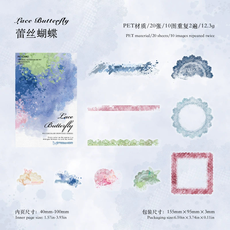 #02829 Water Color Series Sticker
