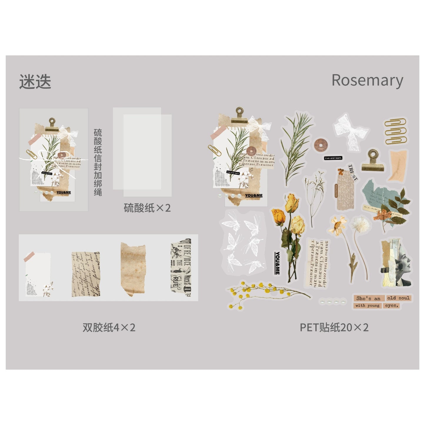 #02774 Flower Series Sticker/Paper