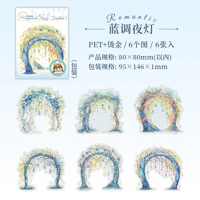 #02780 Flower Gate Series Sticker