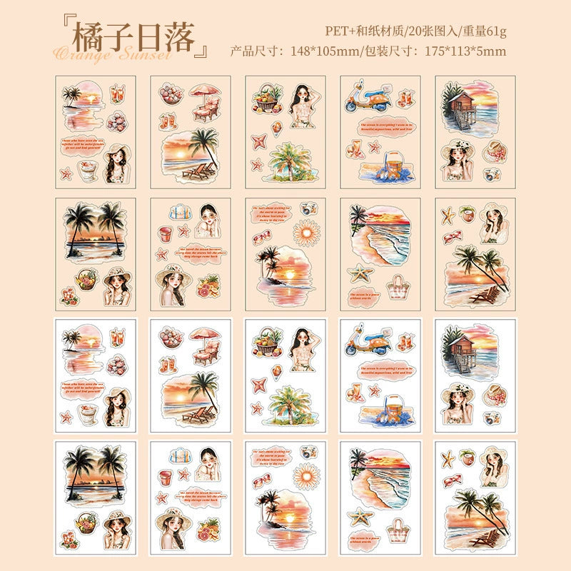 #02744 Relaxing Time Series Sticker