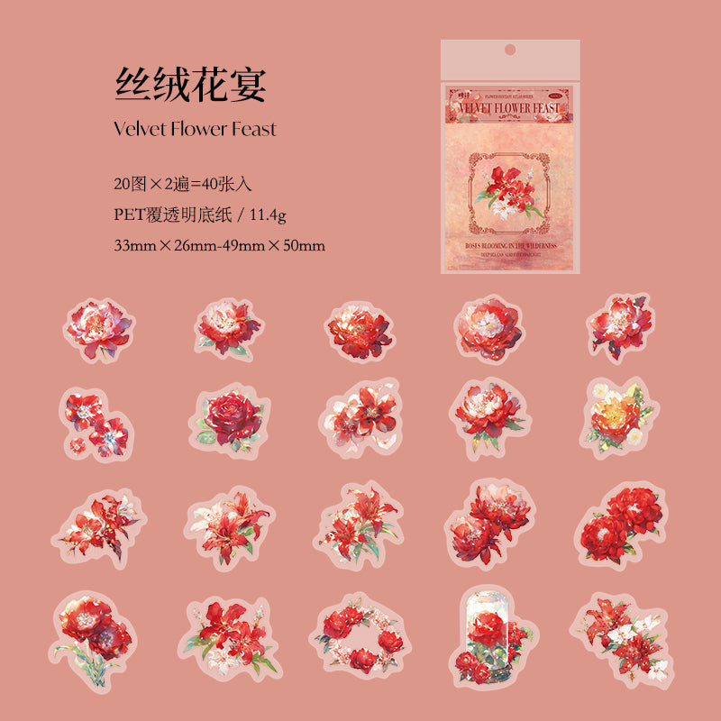 #02585 Fantasy Flower Series Sticker
