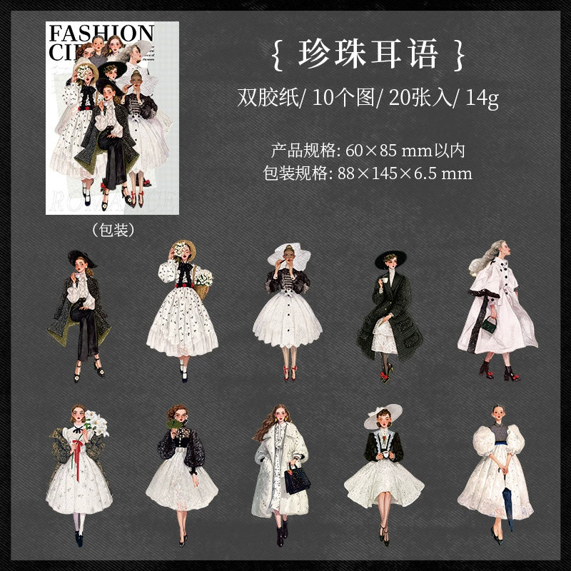 #02920 Vintage Fashion Series Sticker