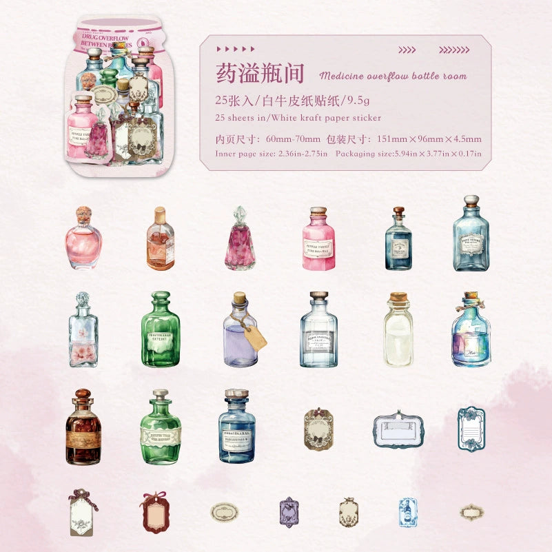 #02787 Story in Bottle Series Sticker