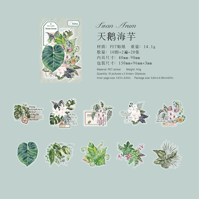 #02198 Washi Plants Series Sticker